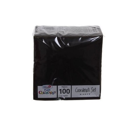 Tovagliolino nero cm 25x25  per cocktail/aperitivi