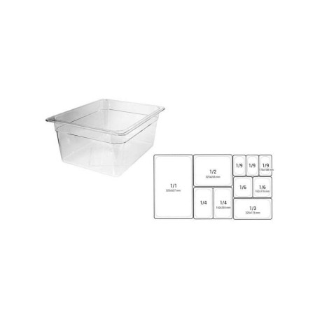 Vasca GN 1/4 h.10cm 26,5x16,2cm policarbonato - Cambro