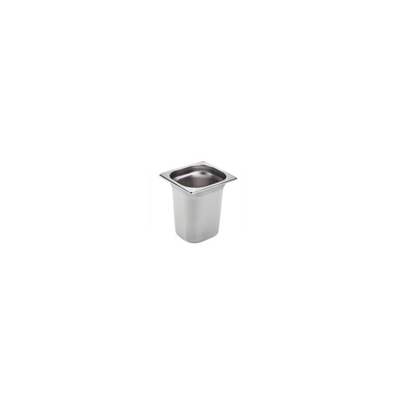 Vasca inox GN 1/6 h.20cm 17,6x16,2cm