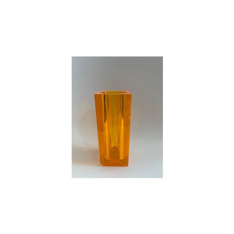 Vaso quadrato arancione Guzzini