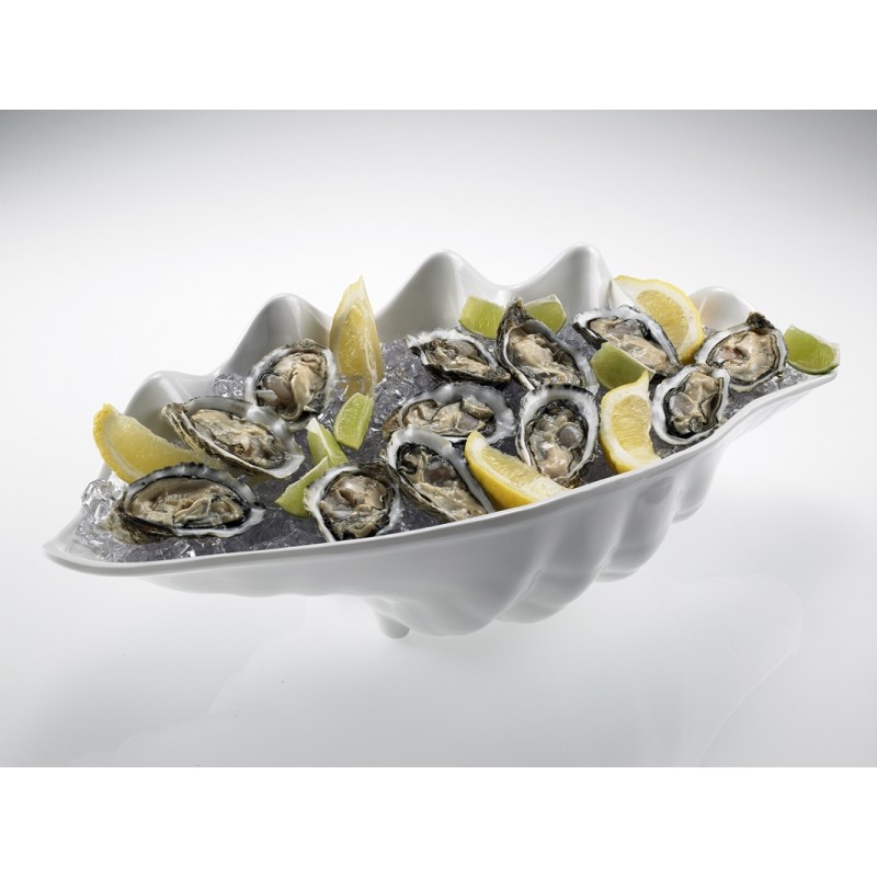 Vassoio conchiglia melamina cm 55x28x17h