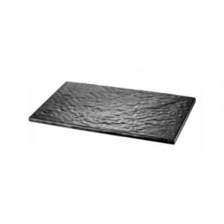 Vassoio in melamina nero effetto pietra 53x32,5 cm
