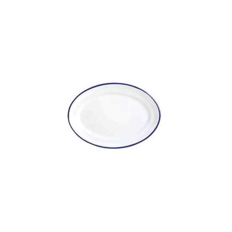 Vassoio ovale acciaio smaltato cm.40x28