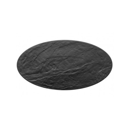 Vassoio ovale effetto pietra cm.33x17 nero