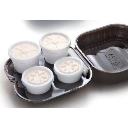 Vassoio portacappuccino 4 posti 130-200-250 cc 60 pz