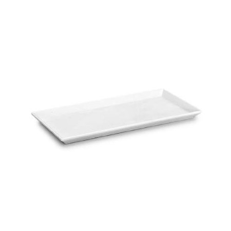 Vassoio rett.melamina avorio cm.35x17x2