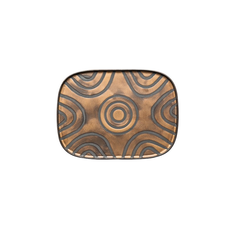 Vassoio rettangolare cm.19,5x9x1,2 Goldeneye