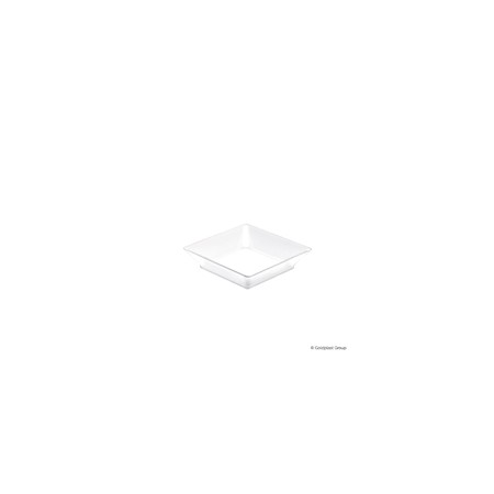 Vassoio small plate PS bianco65x65mm - 25 pz