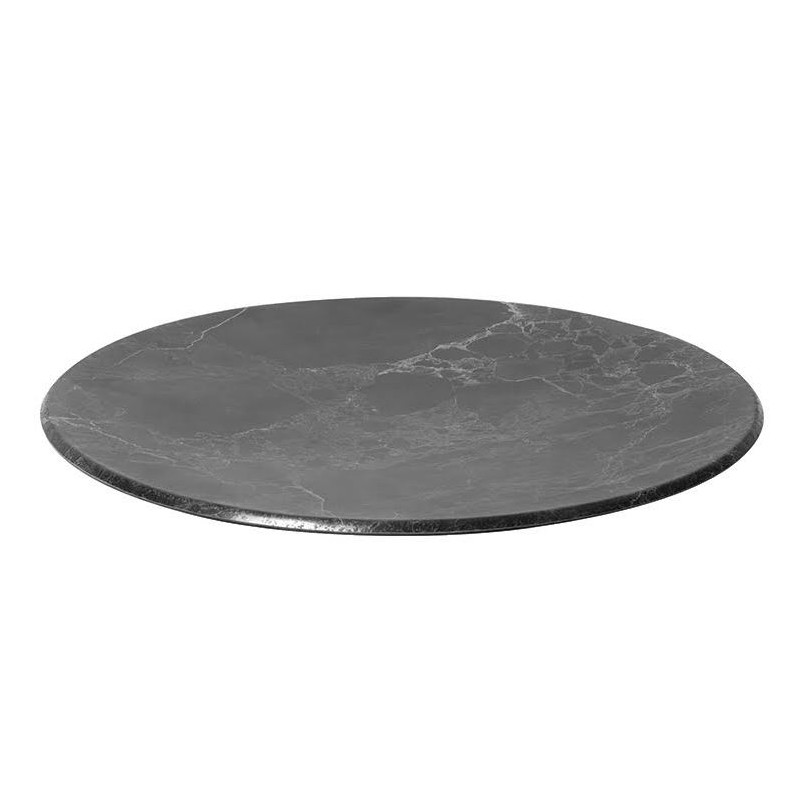 Vassoio tondo in melamina cm.55x3 Royal black