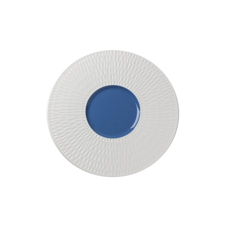 Piatto presentazione cm 30,5x1,5- interno cm 12,5 Blu Touch me