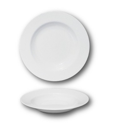 Piatto fondo 23 cm Ischia bianco Saturnia