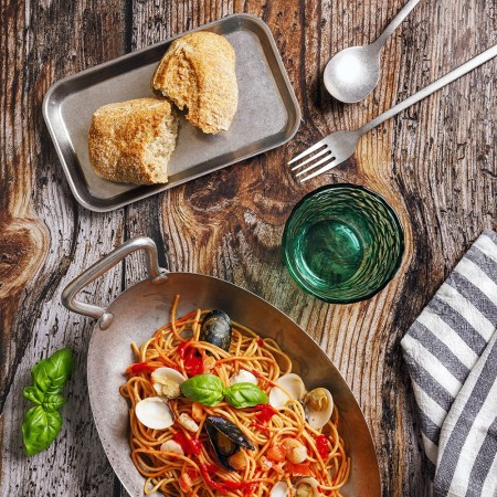 Tegame cm 28x18  18/0 aisi 430 living tex-mex