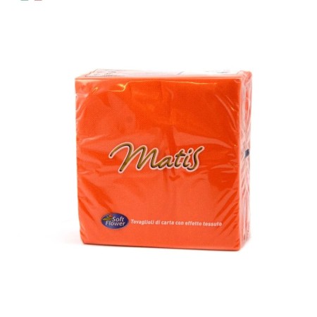 Tovagliolo arancio 33x33 2v. 50pz